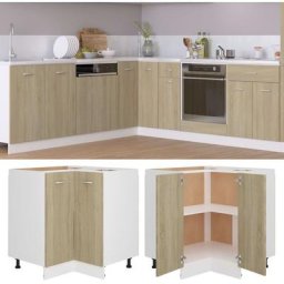 Meuble bas haut de Cuisine - Moderne Armoire d'angle Chêne sonoma 75,5x75,5x80,5 cm Aggloméré