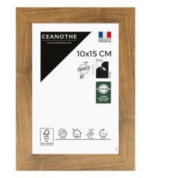 Cadre Photo Marron 10x15 cm et 15x10 cm - Convient au A6 et Carte Postale – Fabriqué en France