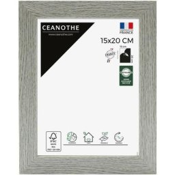 Cadre Photo Bois Grisé 15x20 cm et 20x15 cm – Convient au A5, A6 et Carte Postale - Cadre Bois Gris