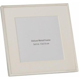 Cadre photo passe partout bord fn 13x13 metal argent h. 18cm - Argent