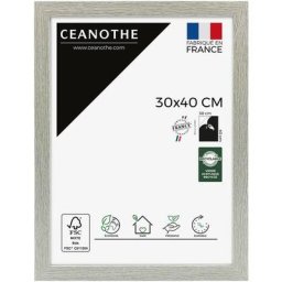 Cadre Photo Bois Grisé 30x40 cm et 40x30 cm – Convient au A4 - Cadre Bois Gris – Cadre Photo
