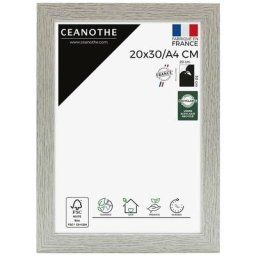 Cadre Photo Bois Grisé 20x30 cm et 30x20 cm – Convient au A4 - Cadre Bois Gris – Cadre Photo