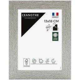 Cadre Photo Bois Grisé 13x18 cm et 18x13 cm – Convient au A6 et Carte Postale - Cadre Bois Gris –