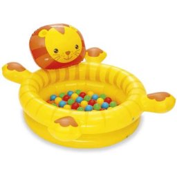 Bestway - Piscine à Boules de Couleurs pour Enfants Lion 111x98x61,5 cm