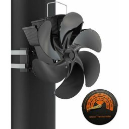 Ventilateur poele bois 6 lames avec thermometre
