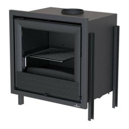 Insert cheminée à bois Holguin avec turbine 11 kW + 2 bouches recuperateur - Prise d'air exterieur: