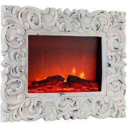 Klarstein - Alpbach Snow cheminée électrique 1800W, 2 niveaux d'intensité, 65 cm, blanche