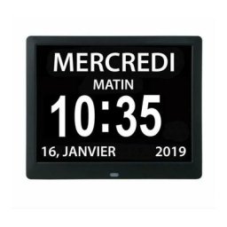Pouces horloge numérique vente directe cadre photo numérique horloge électronique machine noir