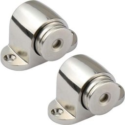 2 Cale Stop Porte magnétique en acier inoxydable Catch Porte Bouchons avec vis montée, pas de force