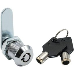 Lot de 2 serrures de sécurité pour porte d'armoire en aluminium 20 mm pour boîte aux lettres,