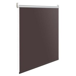Store enrouleur occultant thermique à traction latérale sans perçage (40 x 160 cm, brun) - brun