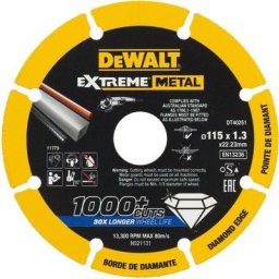 DEWALT DT40251-QZ - diamond bord di que de coupe Métal Extrême 115x1.3x22.3mm