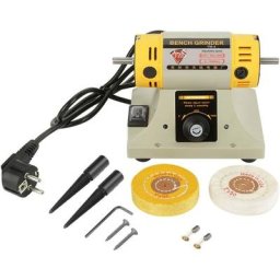 Machine à Polir 220V 350W Machine de Polissage Broyeur Électrique pour Moteur de Tour à Bijoux pour