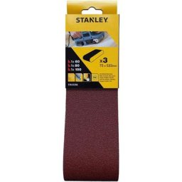 Stanley - Papier De Verre 533x75mm - 3 Pièces