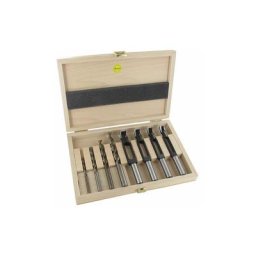 Coffret bois de 4 mèches à bouchoner + 4 mèches à bois hélicoïdales D.6-8-10-12 mm - 8 pièces
