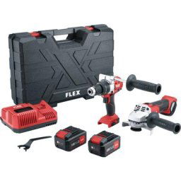 Kit combiné sans fil Flex Perceuse-visseuse à percussion sans fil pd 2G 18.0-EC FS55 + Meuleuse