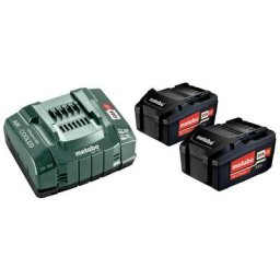 Pack 2 batteries 18 v Li-Ion 5.2 Ah avec chargeur asc 145 - 685051000 - Metabo