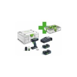 Festool - 18 v Action : Perceuse-visseuse sans fil t 18+3 hpc 4,0 I-Plus Organizer Edition - 577428