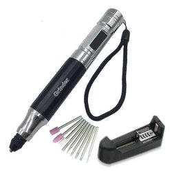 Mini graveur électrique de stylo de gravure de 35w 3.7v pour les bijoux en verre en métal - Blue
