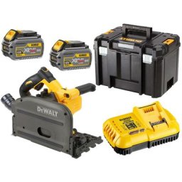 Scie plongeante 18V xr flexvolt 165mm (2x6,0 Ah) dans coffret tstak Dewalt DCS520T2-QW