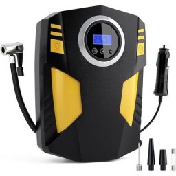 Gonfleur Pneus Voiture, Compresseur Air Voiture Portable 12V, Gonfleur Pneumatique Éléctrique