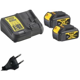Dewalt - 2 batteries 18v DCB182 4Ah li-ion + chargeur DCB115
