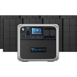 Kit de Groupe Electrogène 2000W/2000Wh AC200 avec 2pcs 350W Panneaux Solaires PV350,portable