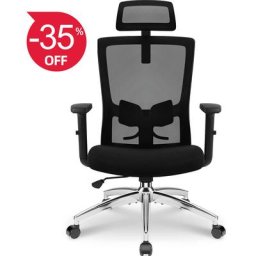 Chaise de bureau, Fauteuil de Bureau, Chaise de bureau ergonomique, Hauteur Réglable, Dossier Haut