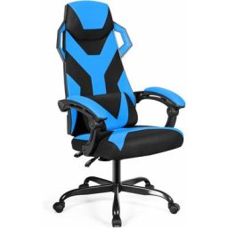Chaise de Bureau/Chaise Gaming Ergonomique à Dossier Haut, Fauteuil Gamer Réglable avec Renfort