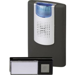 Heidemann - 80210 Carillon sans fil Set complet avec flash - anthracite, argent