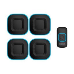 Qiedie - Sonnette 300M Gamme Smart led Door Bell 38 Chimes 4 Volume-noir-1 bouton 4 sonnette