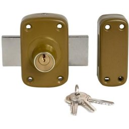 Dom-metalux - Verrou de Securite Reversible à Double Entree pour Porte Cylindre 45 mm Serie 843