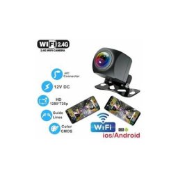 Camera de recul sans fil pour voiture avec WIFI, 170 degres, pour tableau de bord, Vision nocturne