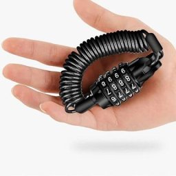 Antivol de casque de moto, antivol de sécurité à combinaison portable 150 cm câble antivol pour