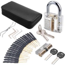Daniu 24 pièces crochets de verrouillage outil de formation ensemble de cadenas de pratique