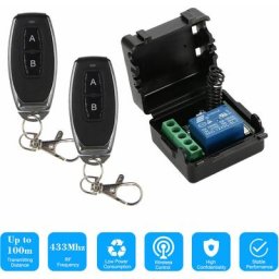 Swyeoot - Commutateur a Distance Sans Fil 433Mhz Dc 12V 1Ch, Avec Telecommandes De Transmetteur Rf,