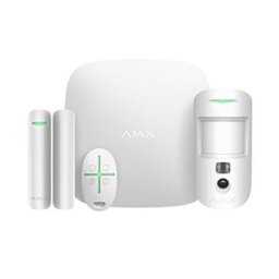 Kit de système de sécurité Blanc Ajax Starterkit Cam 38172 AJHUB2K HUB2K Alarme