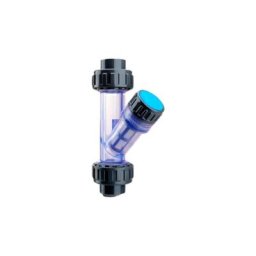 Filtre transparent de type y tuyau d'eau avant filtre de tuyau en plastique upvc