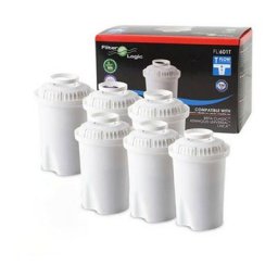 Lot de 6 filtres pour carafe FL-601T - Filtration 4 étapes - Compatible Brita Classic