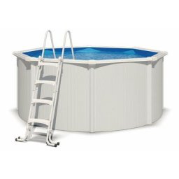 Trigano - Piscine hors sol acier ronde ø 3,05 x 1,20 m blanche saphir - Blanc
