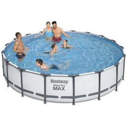 Bestway - Piscine Hors-sol Tubulaire Steel Pro Max 549x122 cm Épurateur à Cartouche de 5 678 l/h