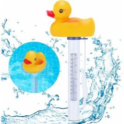 Qiedie - Thermomètre de piscine flottant, Duck shrenfox thermomètre de piscine, canard thermomètre