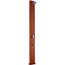 GRÉ - Douche solaire aspect bois carrée 32 litres - Marron