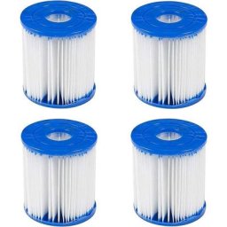 Lot de 4 cartouches filtrantes pour Bestway Taille 1 Filtre pour piscine Bestway 58093 Type i,
