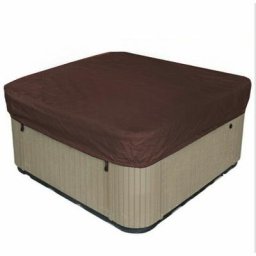 Déstockage Bache d'extérieur pour Spa Housse de Bain à Remous Carrée Etanche Couverture de Spa en