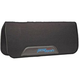 Tapis de selle western en néoprène et feutre avec trous d'aération et revêtement en cuir au bas du