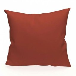 Soleil D'ocre - Coussin en coton 60x60 cm panama brique, par Brique