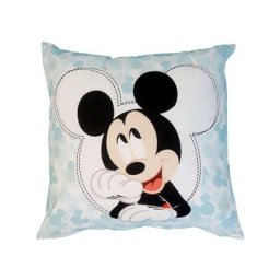 Zorlu - Coussin Disney Mickey Blanc et motifs au dos - 45x45 cm