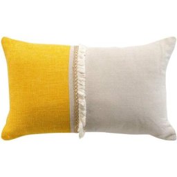Coussin jute 30 x 50 cm Cancuns Jaune