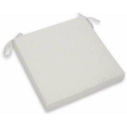 Chillvert - Coussin Javea Carré Blanc Amovible 38x38x6 cm